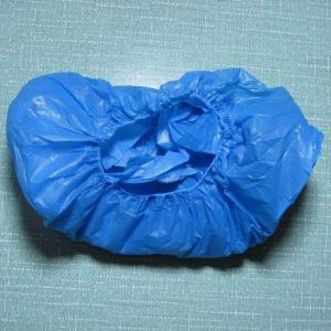China Anti Bacterial CPE Disposable Shoe Covers , Plastic Non Skid Shoe Covers on sale