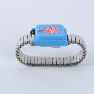 China Wireless Anti Static ESD Wrist Strap Cable Metal Wrist Band With PVC factory