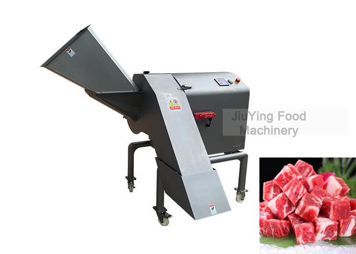 Automatic Frozen Meat Cube Cutting Machine 600kg/h Capacity