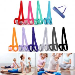 China Gym Yoga Props Adjustable Yoga Mat Strap Mat Sling Carrier Shoulder Belt Exercise on sale