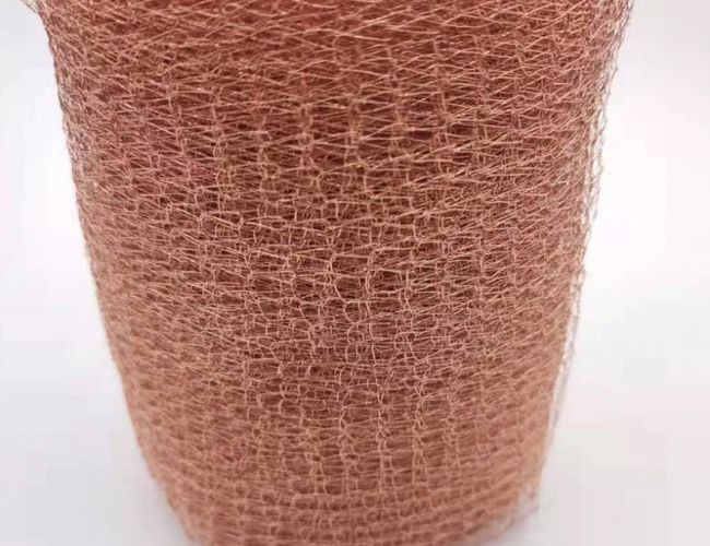 Filter Elements Gas Liquid Copper Knitted Wire Mesh High Strength