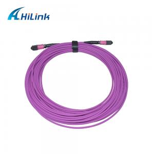China 12C Female MPO Patch Cord OM4 15M LZSH PVA For QSFP Device on sale