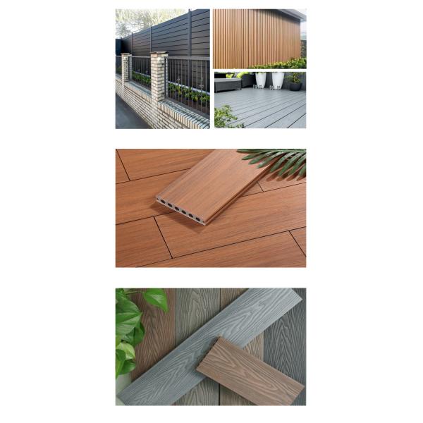 Various Sizes Wood Plastic Composite Fireproof Wpc Decking Boards Floor Panel