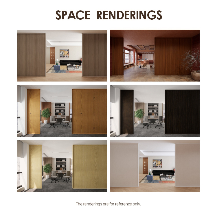 Office space divided with PVC wall panels