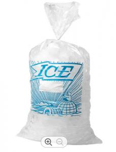 China Delivery Ice Plastic Bags Printed Transparent Ice Cube Plastic Packaging factory