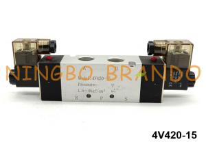 China 4V420-15 Airtac Type Pneumatic 5/2 Way Solenoid Valve 24VDC 220VAC on sale