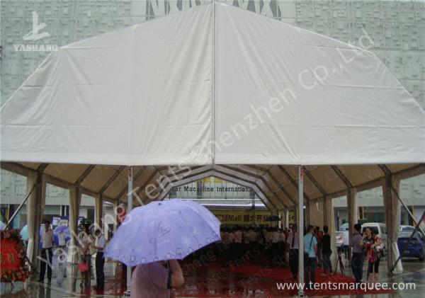 China Double Pitch Roof Hard Extruded Aluminium Frame Tents , 15 x 40M Outdoor Party Tents factory