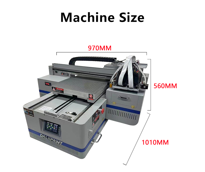 Multifunctional Small 4060 A2 Size UV Flatbed Printer for Pen Bottle Phone Case Shoe t Shirt 30*40cm A3 Mini UV Printing Machine