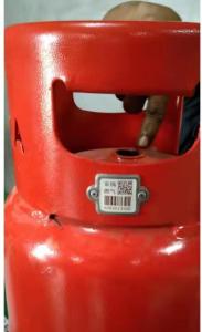 China Propane Cylinder Tracking UV Proof Barcode Tag Chemical Resistance on sale