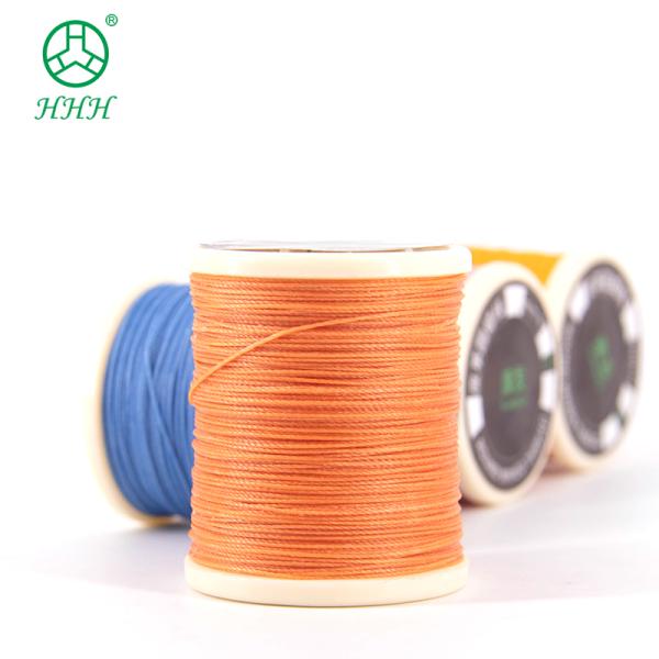 0.55mm Waterproof Polyester Bonded Round Waxed Thread for Leather Sewing Hand Knitting