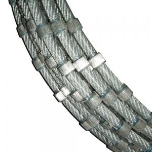 China 11.0mm Diamond Rope Sintered Diamond Squaring For Stone Block Trimming Stone Cutting Tools factory