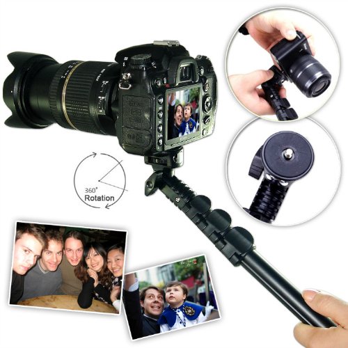 123CM extendable telescopic handheld Pole Arm monopod Camcorder/Camera/mobile phone