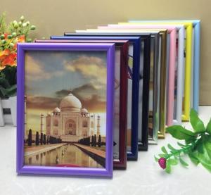 China PVC plastic hand-make high quality photo frame with different color available on sale