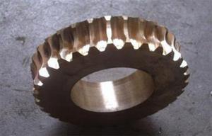 China CNC turning , Gear hobbing services Mechanical Precisio Brass Gear Worm Wheel factory