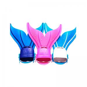 China Beautiful Mermaid Style Diving Swim Fins Long - Lasting For Toddlers on sale