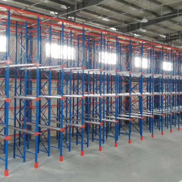 Cold Room Steel Heavy Duty Drive In Pallet Racking System Customized Depth