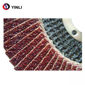 China Red Aluminium Oxide Flap Disc 4.5 flap disc 60 grit For Polishing Sheet Metal factory