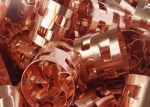 China Copper Pall Ring Packing 12-120mm Diameter For Distillation Tower factory