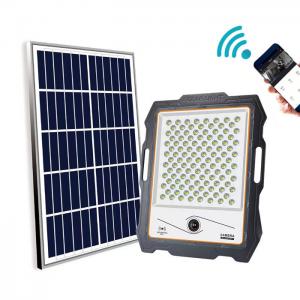 China 100W 200W 300W 400W Camera 1080P Outdoor Garden Wall Mounted Monitor LED Solar Flood Light With Cctv Camera factory