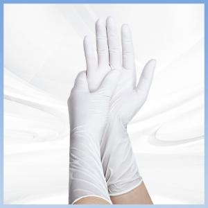 China Hypoallergenic Disposable Hand Gloves White 9 Inches Non Toxic on sale