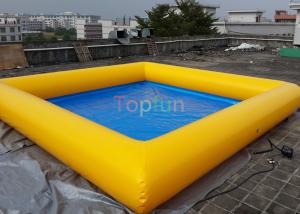 China 0.9 Mm PVC  8 X 8 M Square Inflatable Water Pool , Swimming Pool For Family factory
