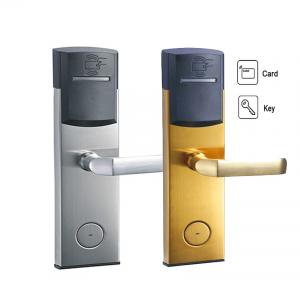 China RFID Electronic Key Card Locks DC6V FCC Stainless Steel For Hotel Room factory