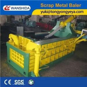 China 25MPa Hydraulic Metal Baler Machine Height 160 Tons Scrap Metal Baling Press factory