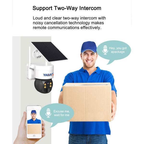 Battery Security Camera Wire Free 3MP Color Night Vision