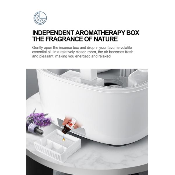 HOMEFISH Large Capacity Room Humidifiers BPA Free 230-380ml/H