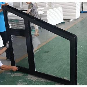 China Vinyl PVC Double Glazed Windows Casement Trapezoidal Swing Open For House factory