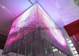 China 3D Glass LED Display Transparent Indoor Outdoor LED Video Wall Screen For Advertising / Stage Show factory