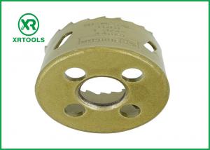 China Gold Round Bi Metal Hole Saw , HSS M42 Carbide Tipped Hole Saw With Built factory
