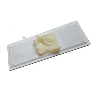 Black / White Waterproof Computer Keyboard With Rollerball Mouse USB Interface