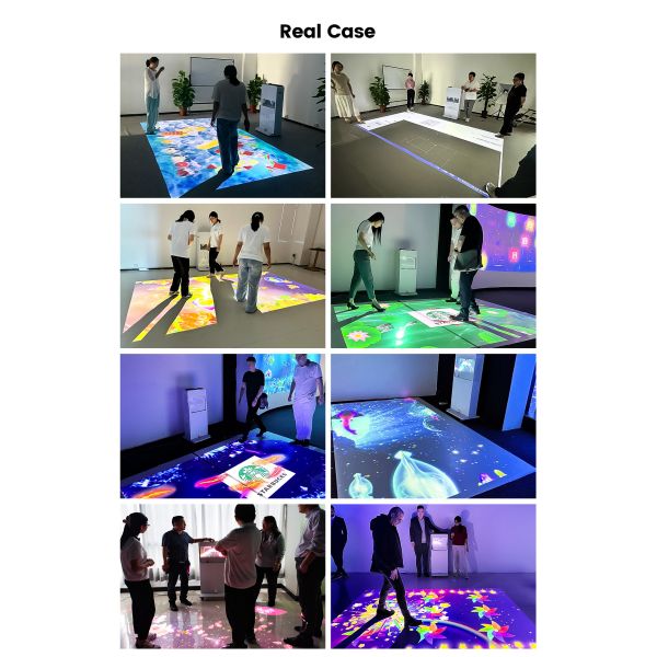 Portable High Brightness Interactive Floor Projection Machine with 4000 Lumens and 80+ Games for Indoor Commercial Use