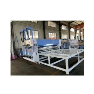 China AC380V Semi-automatic Two Color Flexo Printer Die Cutter Flexographic Printing Machine 1700 KG factory