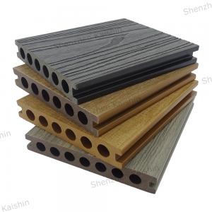 China Floor Plastic Wood Deck Waterproof For Floating Dock Composite Deck Outdoor  WPC Decking Board Wood factory