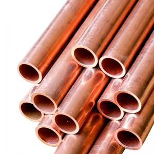 China Red Copper 99% Pure Copper Nickel Pipe 20mm 25mm Copper Tubes / Pipe 1/4 Price factory