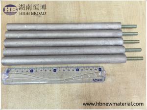 China ASTM Zinc Aluminum Anode Rod AlZn10 For Water Heater Solar Heater Steel Tanks Anti Fouling on sale