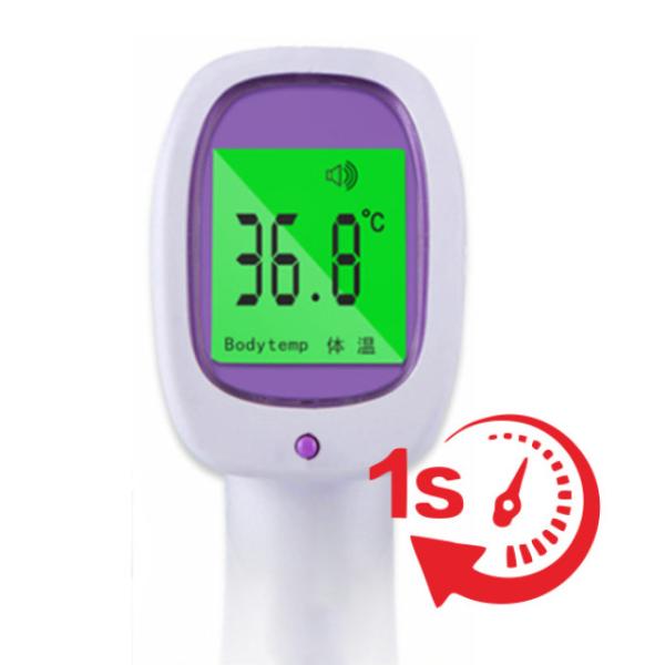 Blue White Digital Thermometer With Probe Avoid Touch Skin Battery Operated