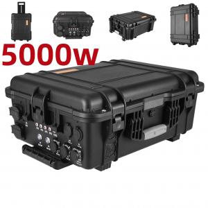 China Emergency Mobile Power Station 5000W with ABS Alloy Shell Material and Solar Charger on sale
