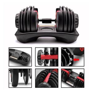 China Adjustable Weights Dumbbells Set Gym Training Workout Dumbbell Barbell Sets on sale