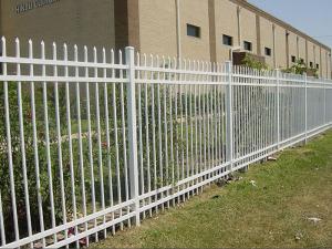 China OHSAS 18001 1.8*2.4m galvanization Steel Picket Fence on sale