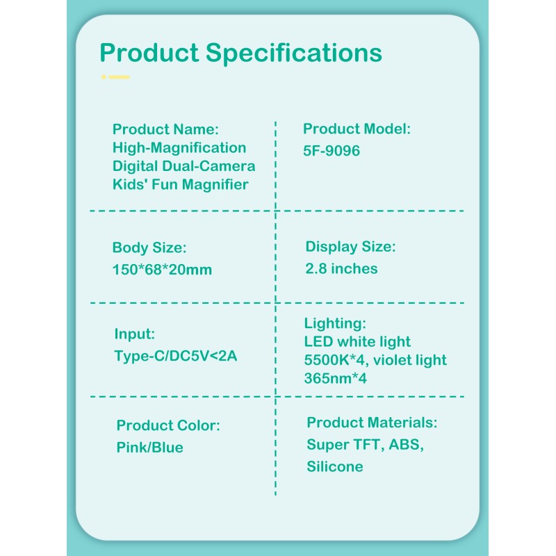Multi Functional Magic Duo Recordable Compact Digital Magnifier for Insect Observation & Jewelry Appraisal