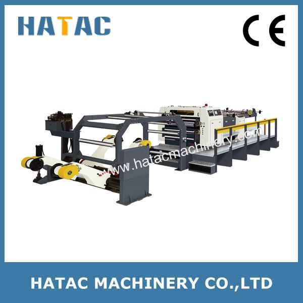 China Automatic Solid Bleach Sulphite Board Sheeting Machine,Productive Paperboard Cutting Machine,Roll-to-sheet Cutting factory
