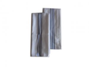 China Cotton Polyester  Dish Towel Bar Towel White with Blue Strips Kitchen Towel factory