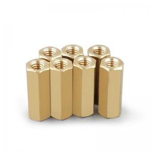 China Brass Partially Threaded Male Female Hex Standoffs M3 M4 For Industrial Equipment factory