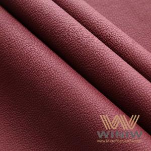 China Eco Friendly Microfiber PVC Faux Leather Fabric Synthetic For Car Upholstery factory