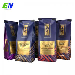 China Spot UV High Barrier Side Gusset Coffee Bag With Zipper With Valve factory