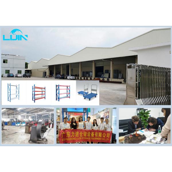 Blue Color Industrial Metal Storage Racks / Steel Warehouse Shelving