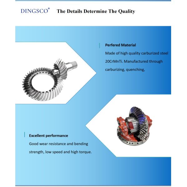 Basin Angle Gear Bevel Gear CNC Machine Gear For Mining Axle Differential